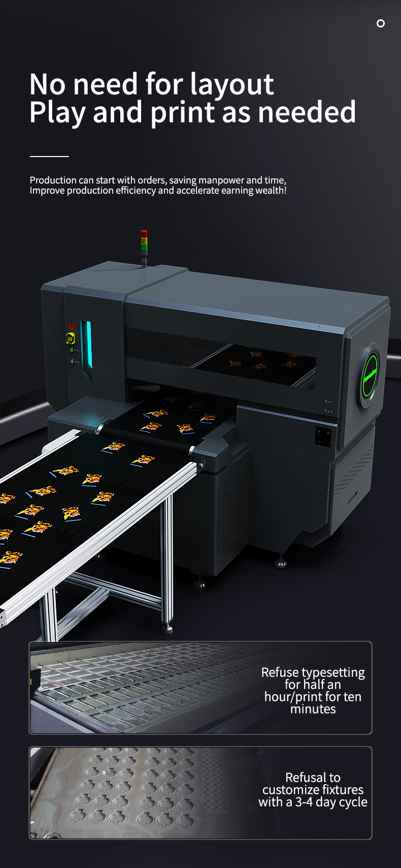 Vision positioning assembly line uv printer(图5)